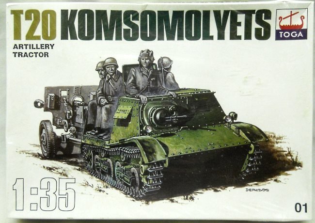 Toga 1/35 T20 Komsomolyets Artillery Tractor, 01 plastic model kit